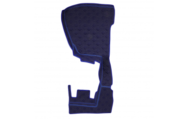 Коврик 3D Экокожа RENAULT Premium 2006-2013; АКПП, МКПП, синий