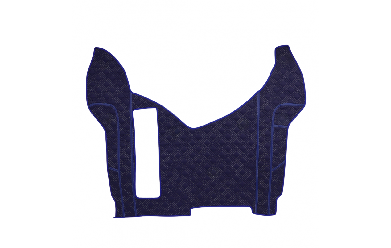 Коврик 3D Экокожа RENAULT Premium 2006-2013; АКПП, МКПП, синий