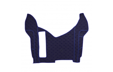 Коврик 3D Экокожа RENAULT Premium 2006-2013; АКПП, МКПП, синий
