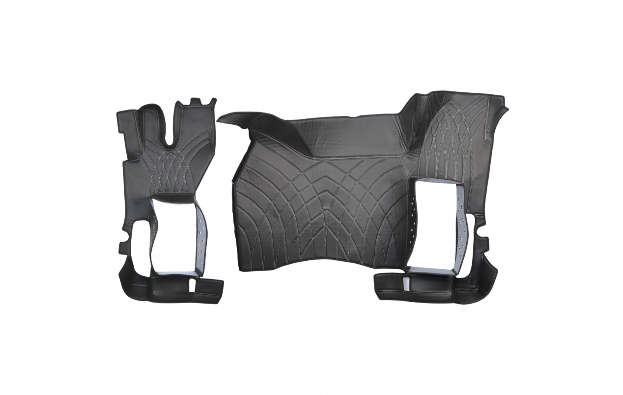 Коврик 3D Экокожа RENAULT T с 2014; АКПП, ровный пол, черный
