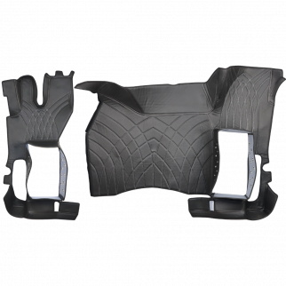 Коврик 3D Экокожа RENAULT T с 2014; АКПП, ровный пол, черный