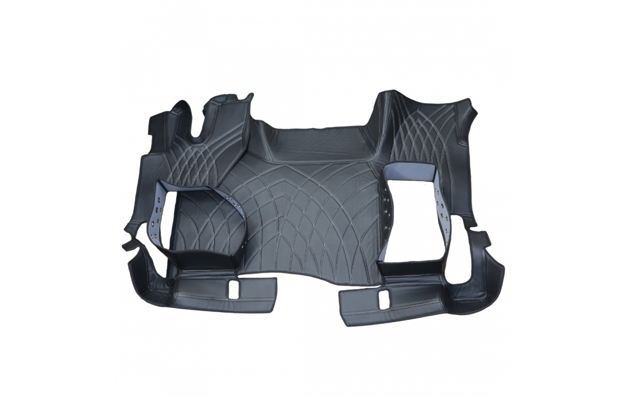 Коврик 3D Экокожа RENAULT T с 2014; АКПП, ровный пол, черный