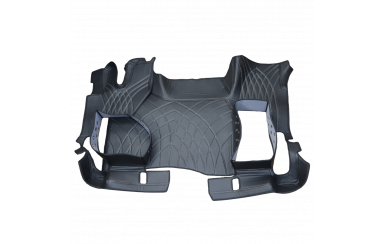 Коврик 3D Экокожа RENAULT T с 2014; АКПП, ровный пол, черный