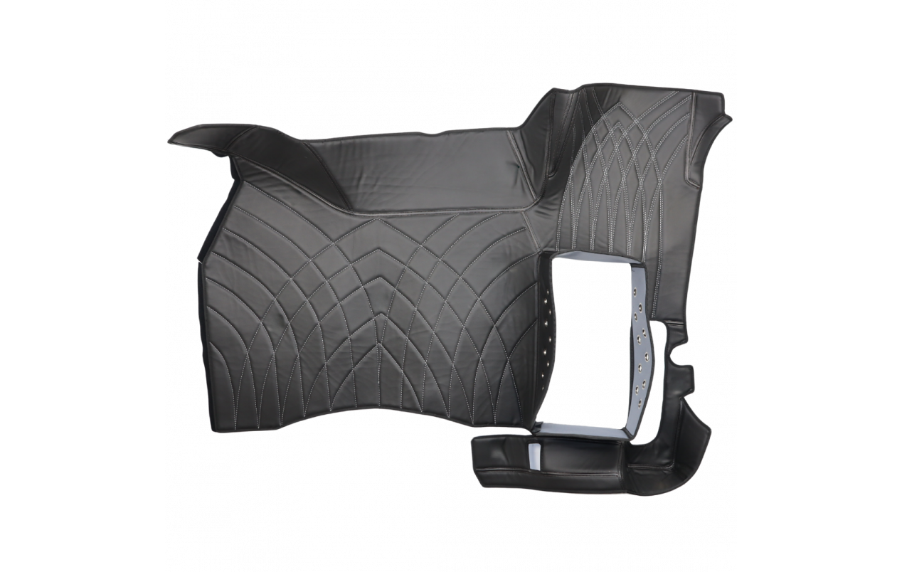 Коврик 3D Экокожа RENAULT T с 2014; АКПП, ровный пол, черный
