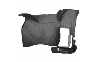 Коврик 3D Экокожа RENAULT T с 2014; АКПП, ровный пол, черный