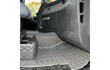 Коврик 3D Экокожа RENAULT T с 2014; АКПП, серый