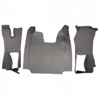 Коврик 3D Эко-кожа SCANIA R 2014-2016; АКПП, серый
