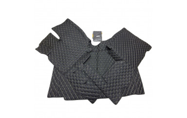 Килимок 3D Еко-шкіра VOLVO FH 4 чорний-бежевий рядок