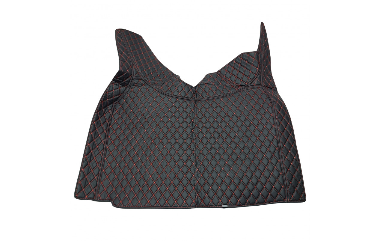 Килимок 3D Еко-шкіра VOLVO FH 4 чорний-червоний рядок