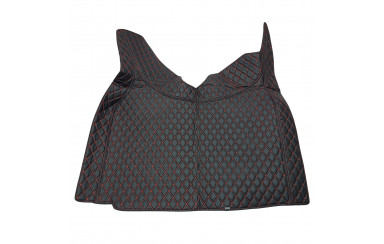 Килимок 3D Еко-шкіра VOLVO FH 4 чорний-червоний рядок