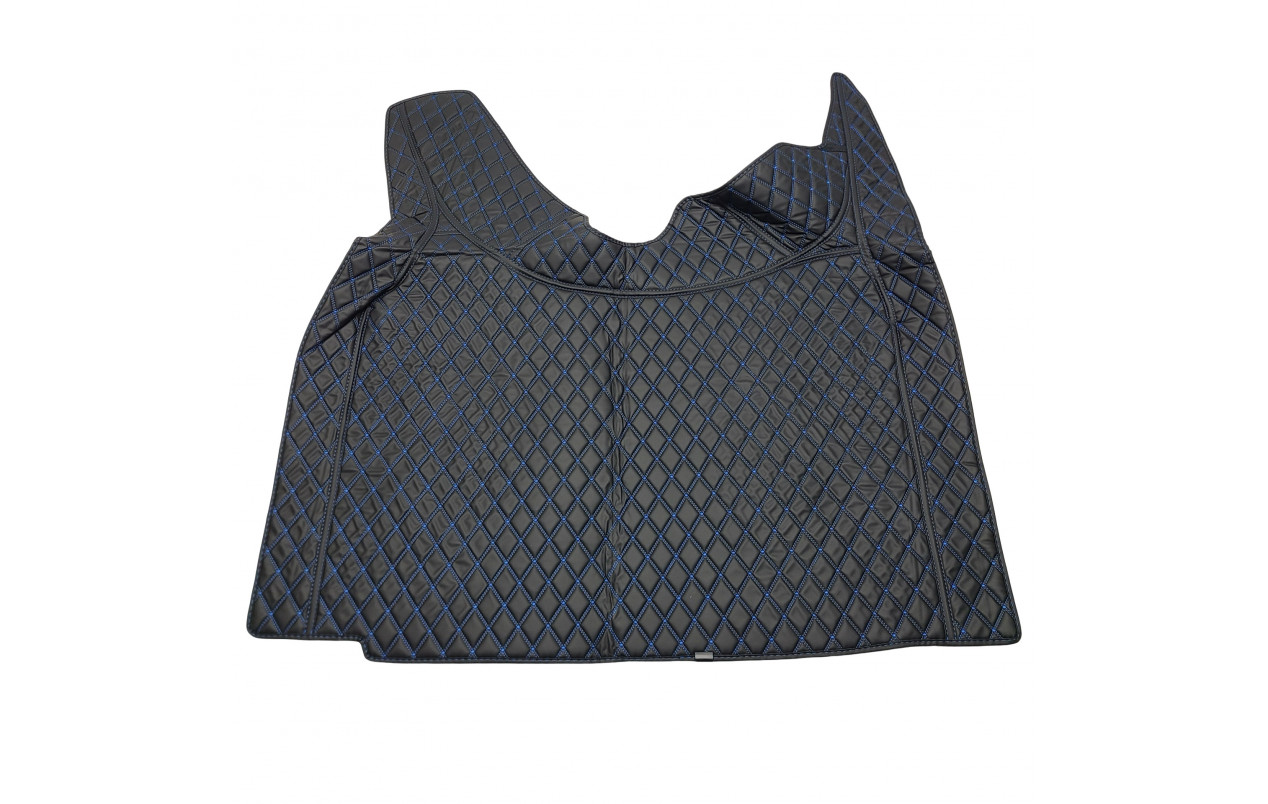 Коврик 3D Эко-кожа VOLVO FH 4 черный-синяя строчка