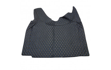 Коврик 3D Эко-кожа VOLVO FH 4 черный-синяя строчка