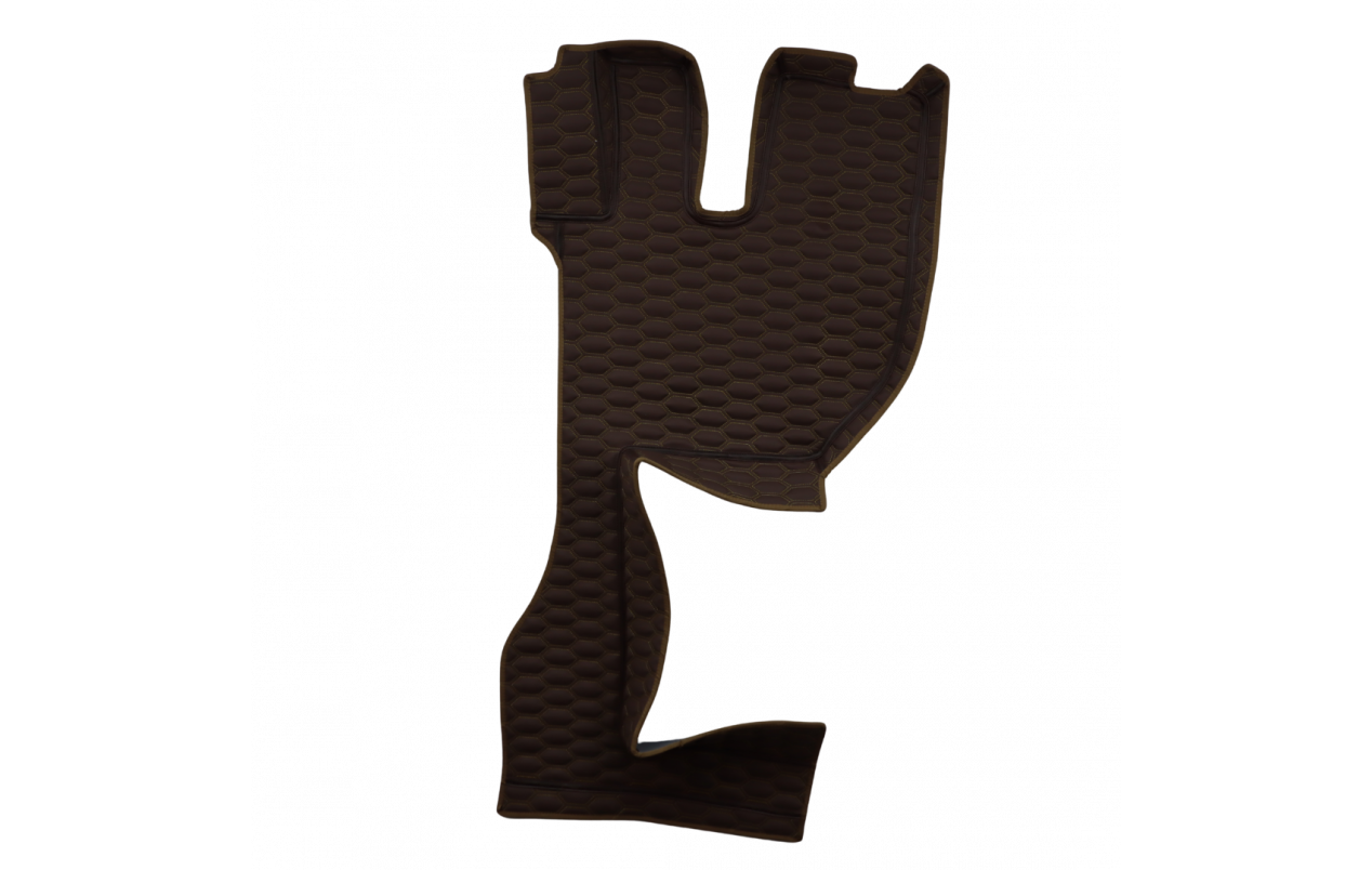 Коврик 3D Экокожа VOLVO FH 2003-2013; АКПП, корич.