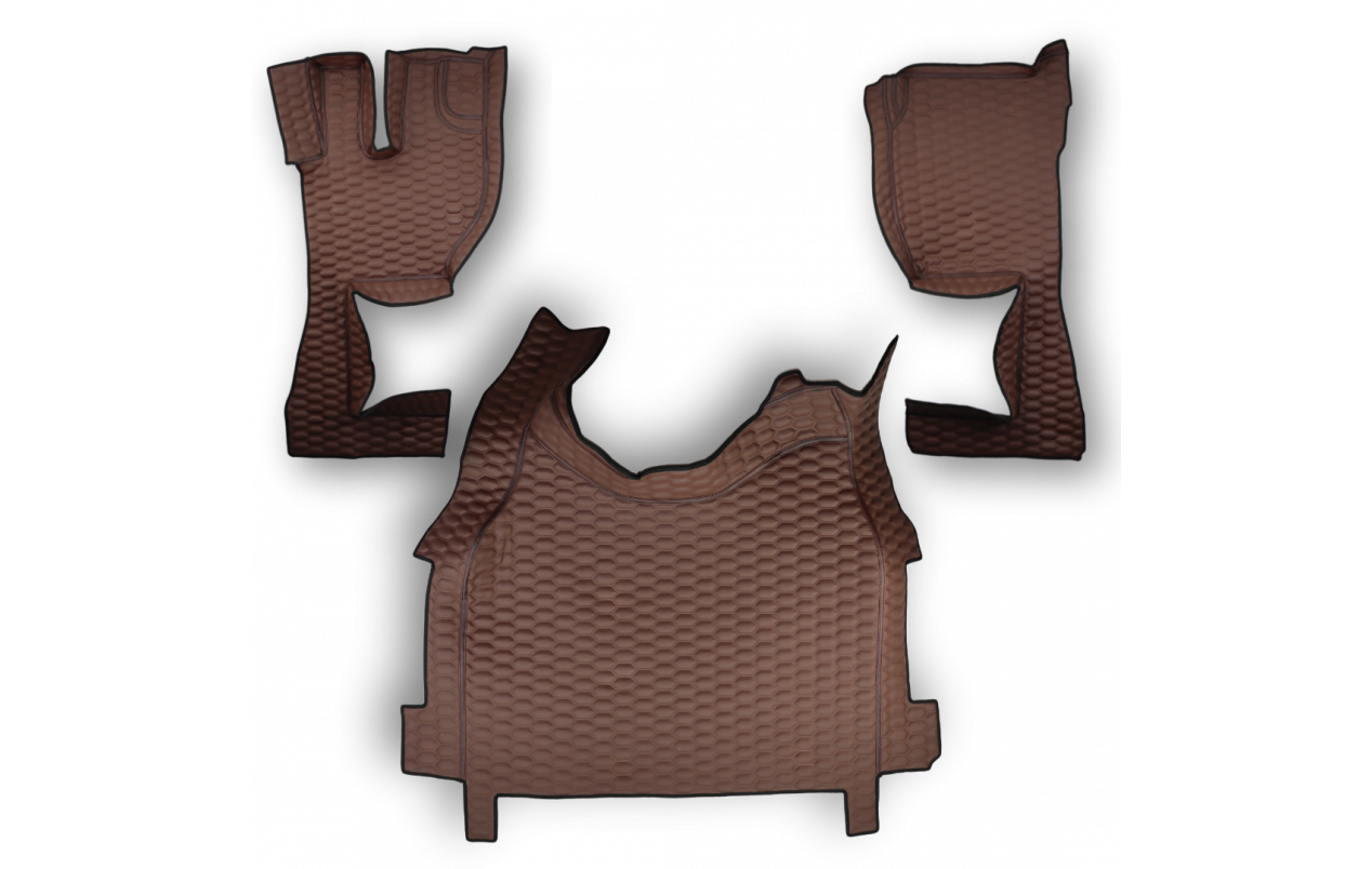 Коврик 3D Экокожа Volvo FH Euro 5; АКПП; коричневый