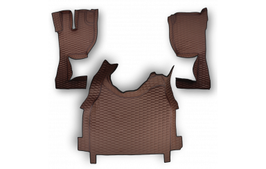 Коврик 3D Экокожа Volvo FH Euro 5; АКПП; коричневый