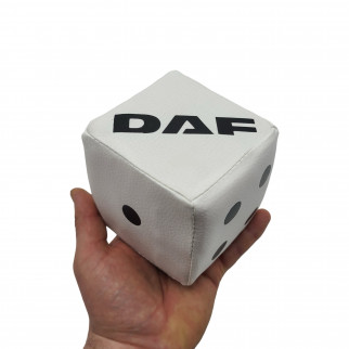 Кубик эко кожа DAF Белый с черным