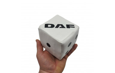 Кубик эко кожа DAF Белый с черным