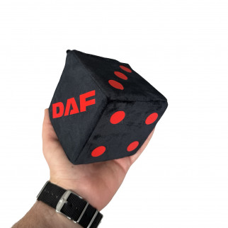 Кубик в кабину с присоской DAF черный c красным