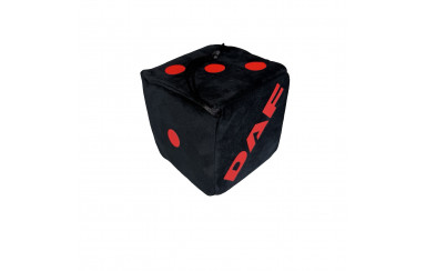 Кубик в кабину с присоской DAF черный c красным