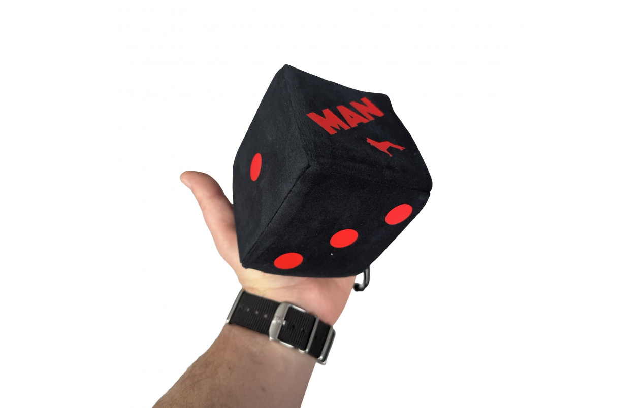 Кубик в кабину с присоской MAN черный c красным