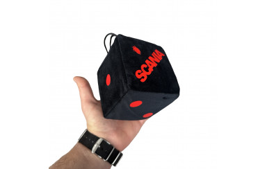 Кубик у кабіну з присоскою SCANIA чорний з червоним