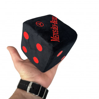 Кубик в кабину с присоской MERCEDES черный c красным