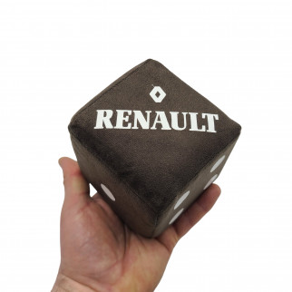 Кубик в кабину с присоской RENAULT коричневый