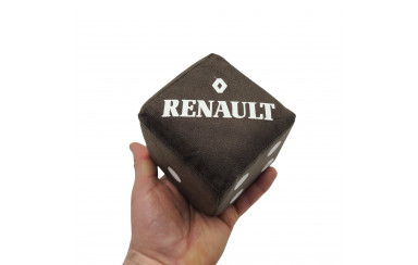 Кубик в кабину с присоской RENAULT коричневый
