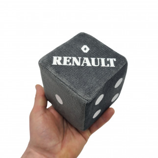 Кубик в кабину с присоской RENAULT серый