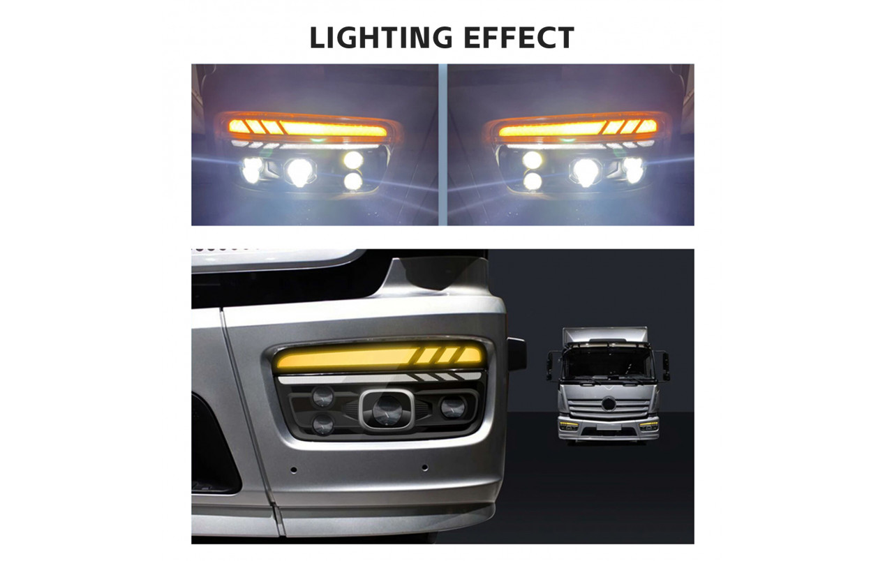 Фара Mercedes Atego LED DRL Левая