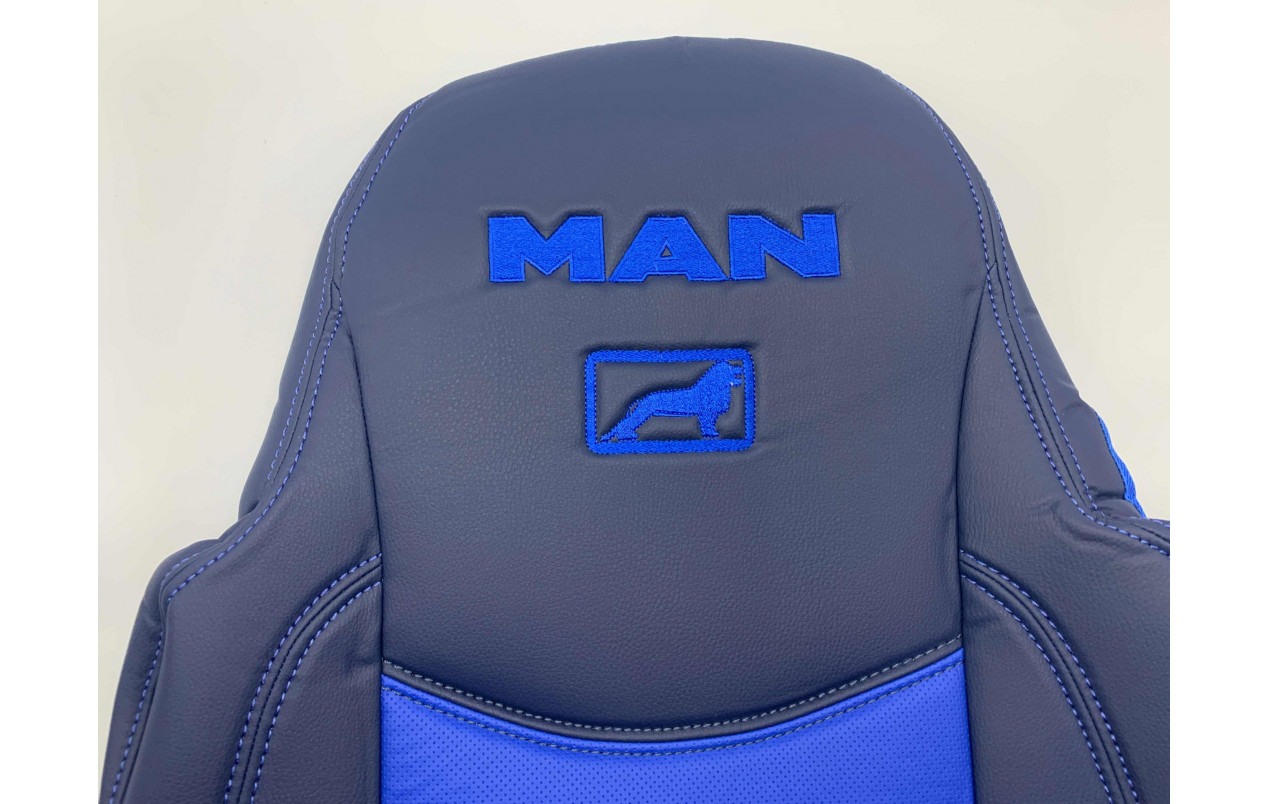 Чехлы на сиденье MAN TGA 460-480 Синие