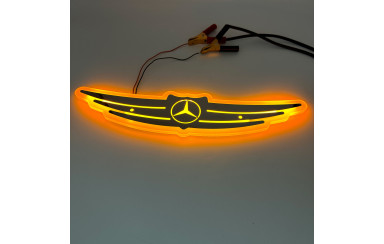 Декоративный фонарь крылья Mercedes 24v Желтые