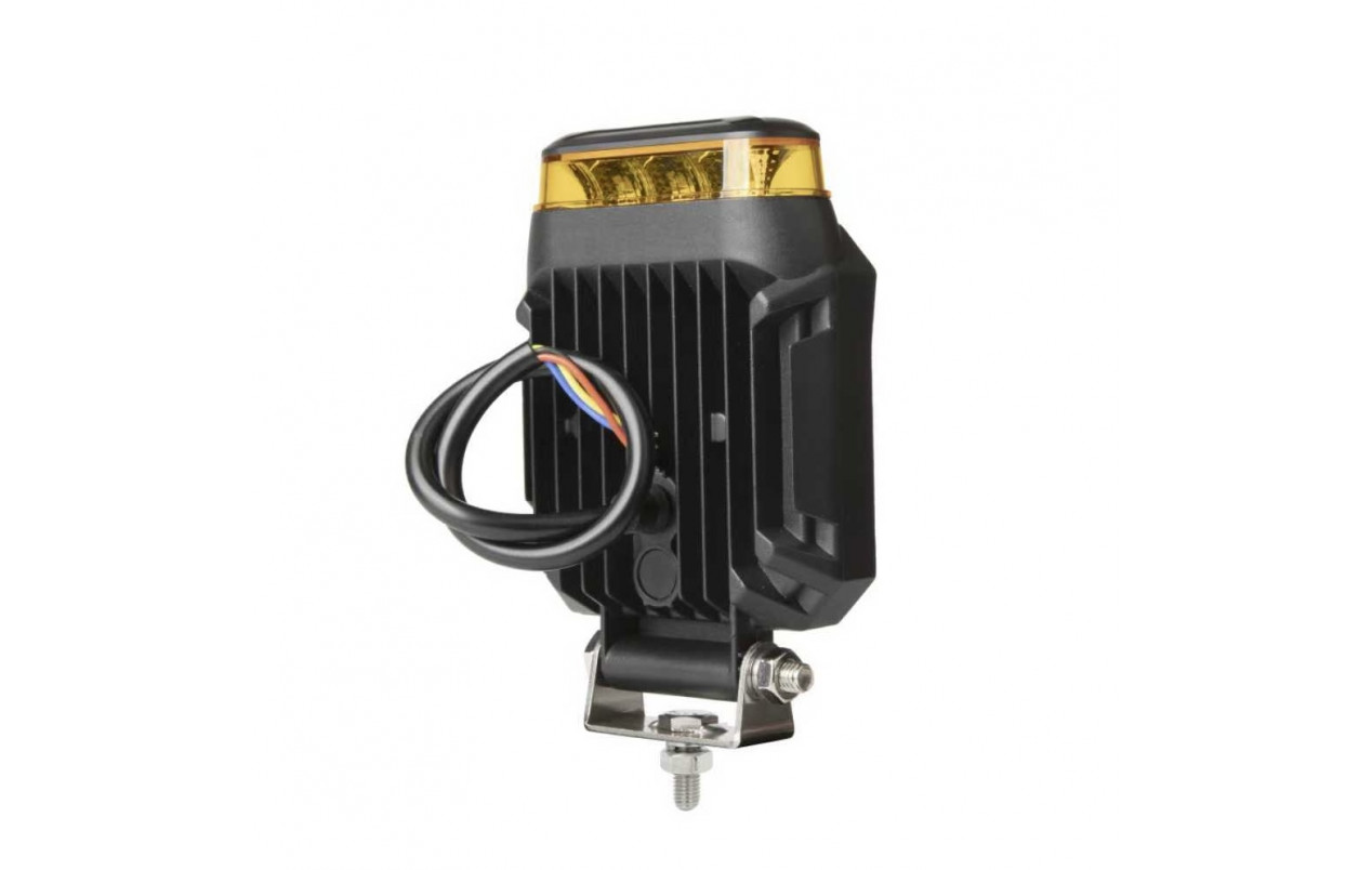 Фара робоча з маячком 10-90V 9LED