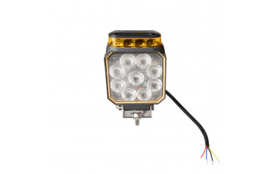 Фара робоча з маячком 10-90V 9LED