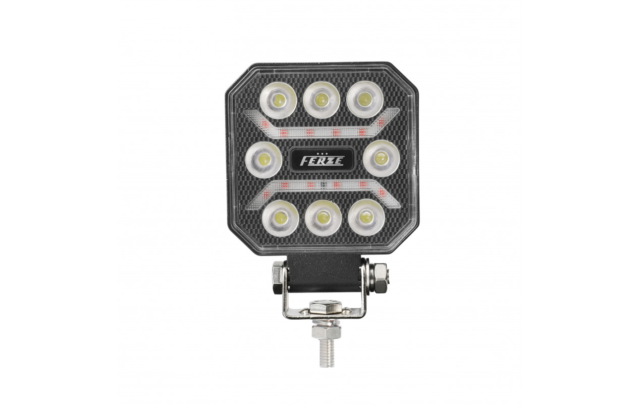 Фара робоча, задній хід 9-32V 8LED біла FERZE