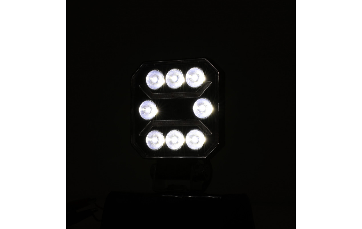 Фара робоча, задній хід 9-32V 8LED біла FERZE