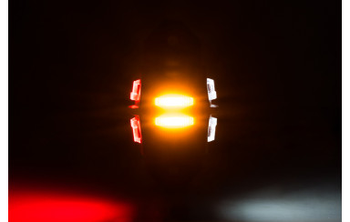Габарит прицепа DRAGON LED 12-24v 13см трехцветный Правый