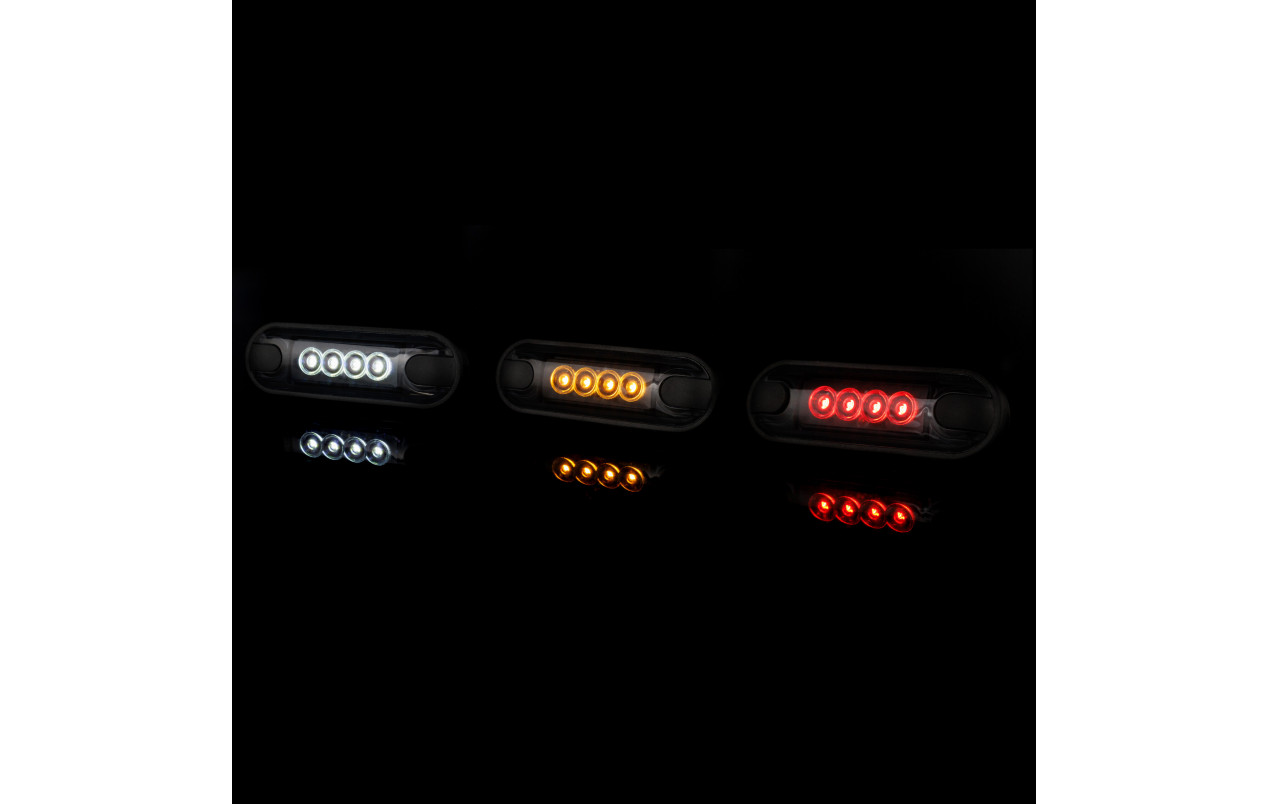 Габаритный фонарь LD3211GR 12-24v Желтый «GRAPHITE» 