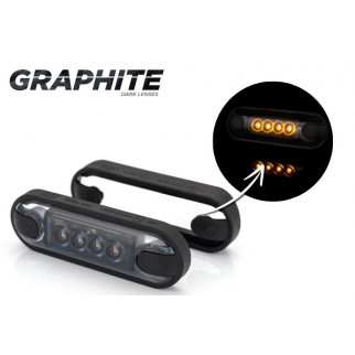 Габаритный фонарь LD3211GR 12-24v Желтый «GRAPHITE» 