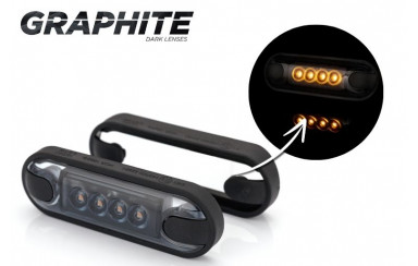 Габаритный фонарь LD3211GR 12-24v Желтый «GRAPHITE» 