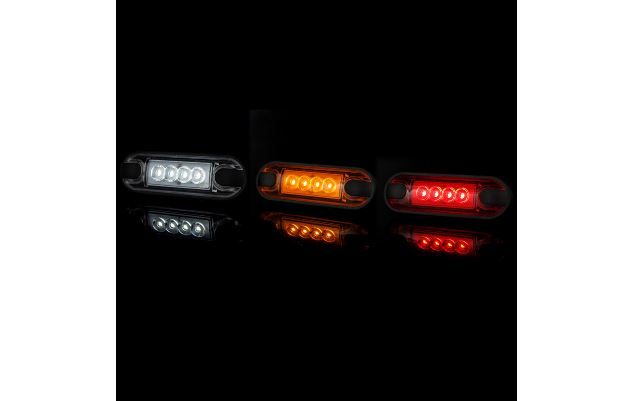 Габаритный фонарь "Slim" 4LED 12-24v Красный LD3212