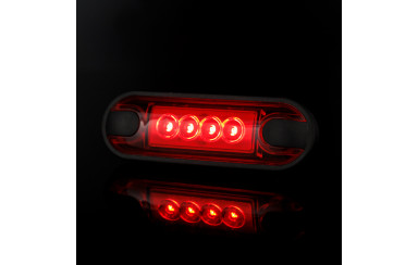 Габаритный фонарь "Slim" 4LED 12-24v Красный LD3212