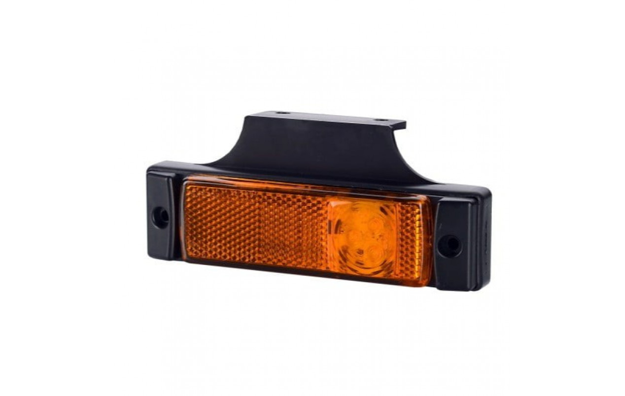Габаритный фонарь с кронштейном LED 12-24V Желтый LD0128W