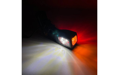 Габаритный фонарь трехцветный 14 см LED 12-24v FR