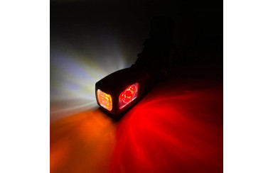 Габаритный фонарь трехцветный 14 см LED 12-24v FR