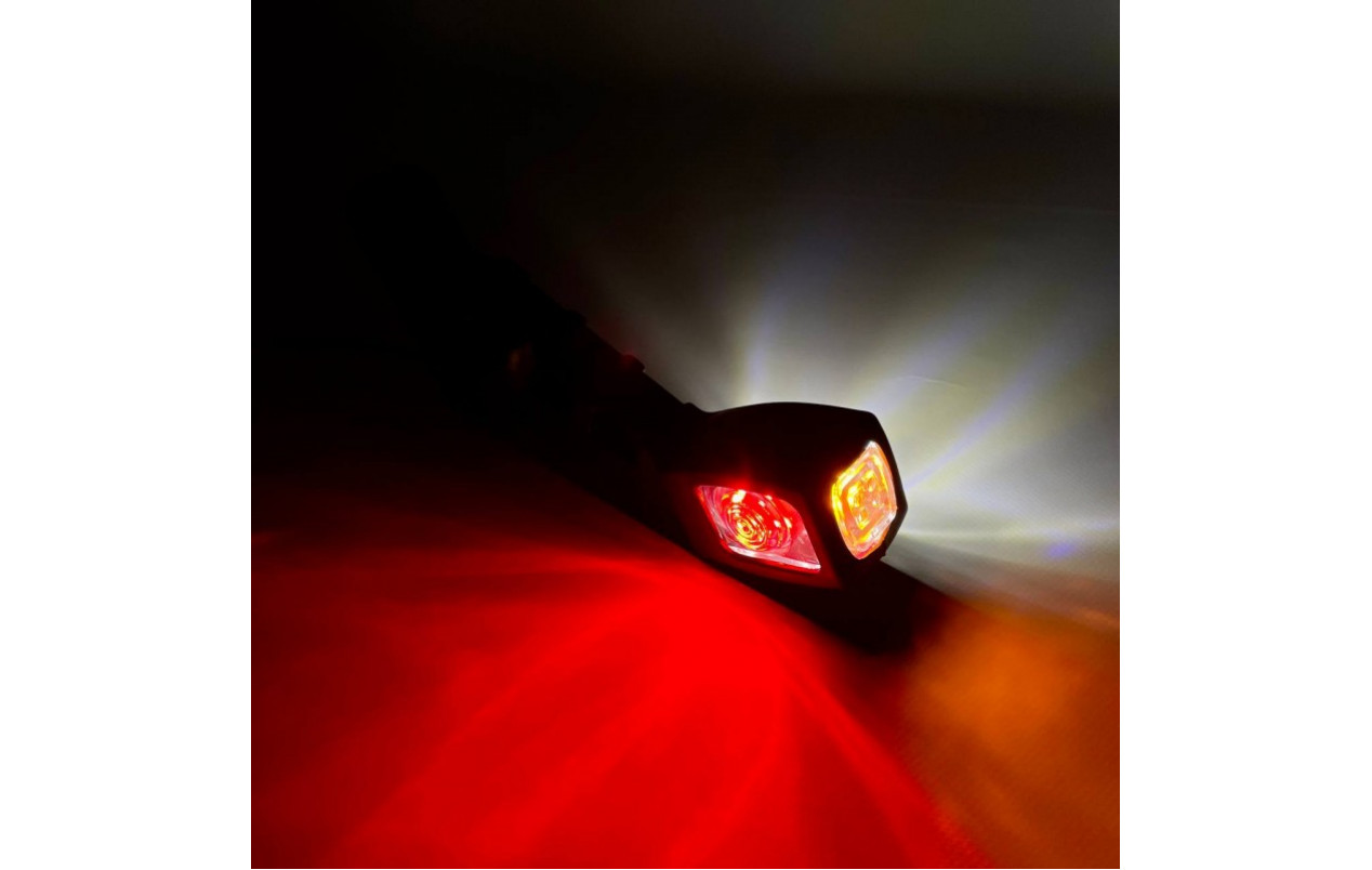 Габаритный фонарь трехцветный 20 см LED 12-24v FR