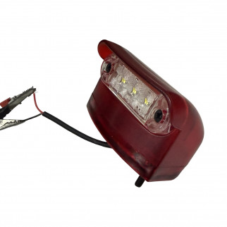 Фонарь подсветки номера красный 24v LED FR