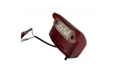 Фонарь подсветки номера красный 24v LED FR
