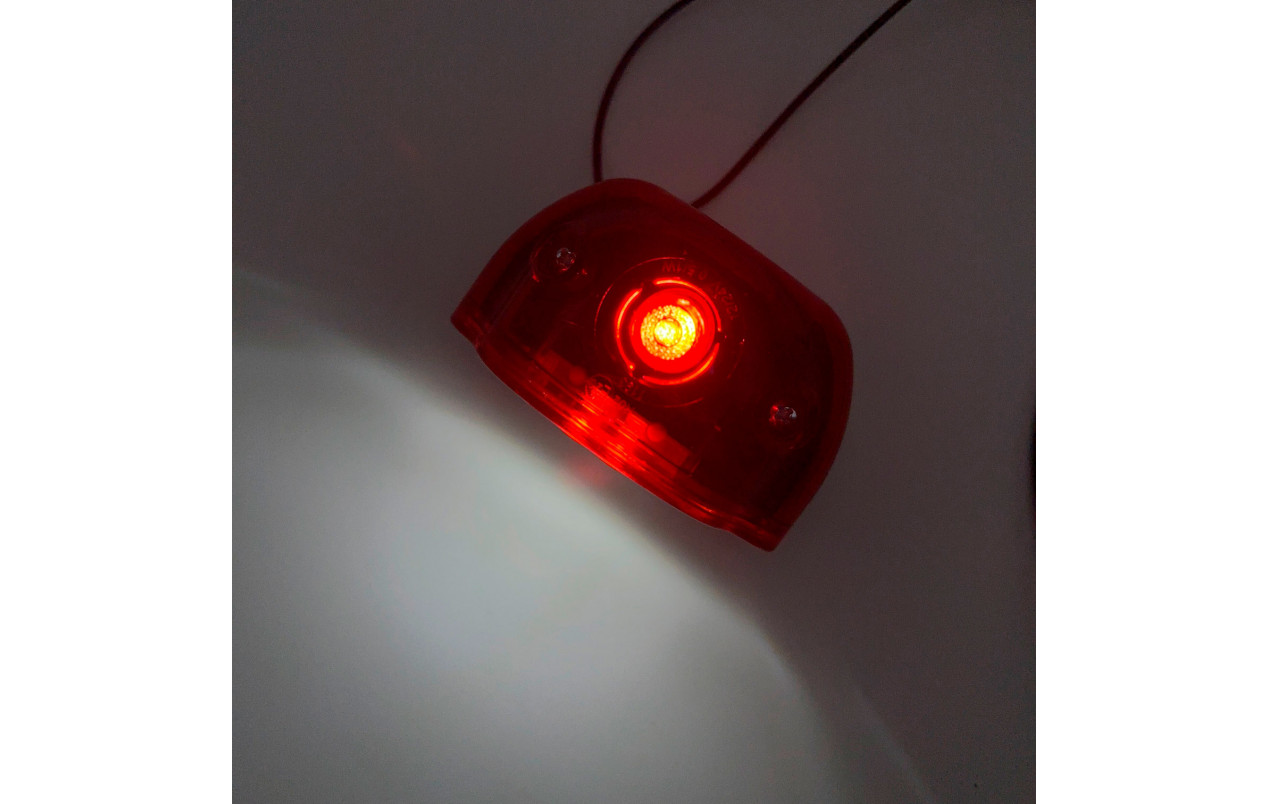 Подсветка номера WAS W72-409 красная 12-24v LED
