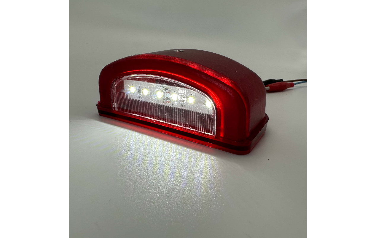 Підсвітка номера червона 6LED 12-24v FR